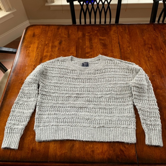 Abercrombie &Fitch marked grey sweater M - Picture 2 of 4